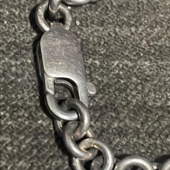 .925 Sterling TOPAZ CAT’S EYE BEADED NECKLACE real solid Silver Fine Jewelry - Picture 12 of 14